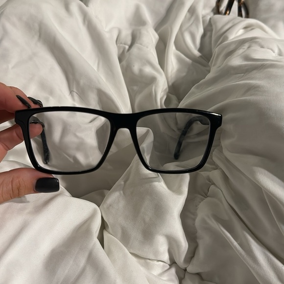 Saint Laurent glasses frames black oversized square rectangular very nice - Picture 2 of 3